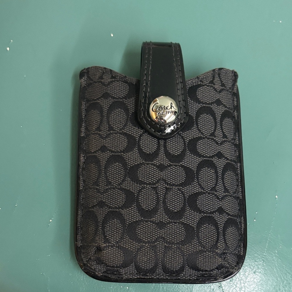 Coach Signature Black Phone Holster